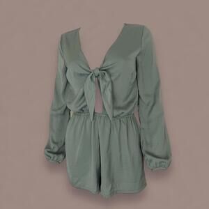 Front Tie Romper